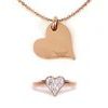Heart Rosegold Set